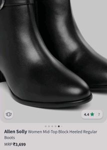 Allen Solly Black Pointed Regular Boots 👢👢