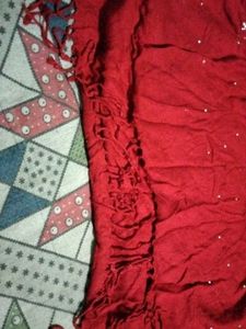 Red Embellished stole