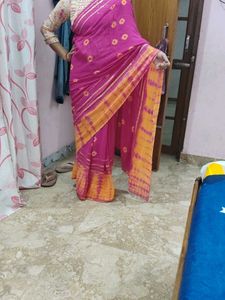 Pink &amp; Orange Saree