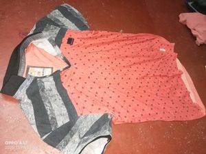 Unique Orange &amp; Black Graphic Tee