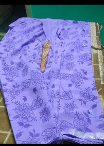New Saree With Blouse Piece Attached