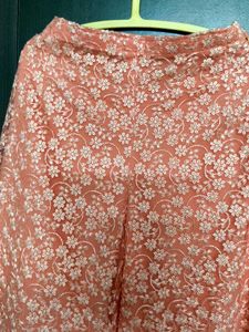 Flared Peach Palazzo