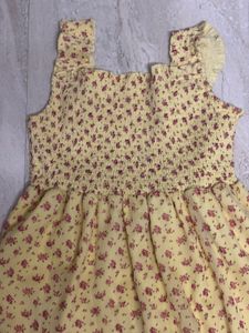 Floral Pastel Yellow Dress