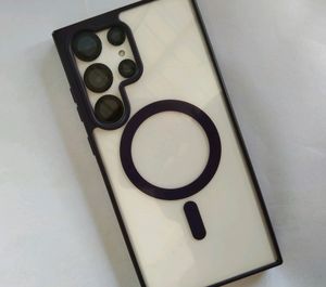 Cover For Samsung S23 Ultra (Magnetic Clear Case)