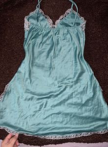 contrast lace house dress