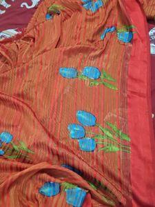 Vintage Floral Print Scarf