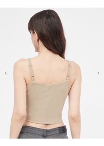 Cute Beige Crop Top