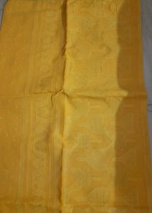 Bengal Handloom Yellow Tant Cotton  Saree