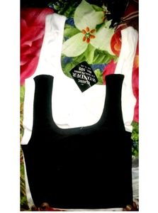 Newly Camisole With Comfort (Pack Of 2  Wht And Blk)