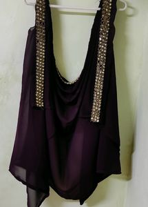 Price Drop🥳  Purple Stone +zari Wor