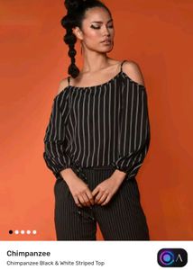 Striped Off-Shoulder Top