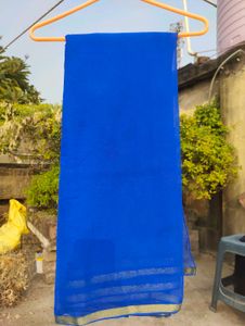 royal blue saree