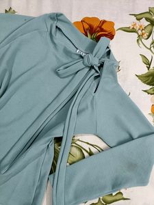 Turquoise Color Top(Korean Style)