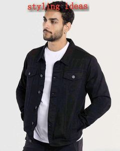 Gopudu Black Classic Denim Jacket