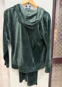 Green Velvet Co-ord Set
