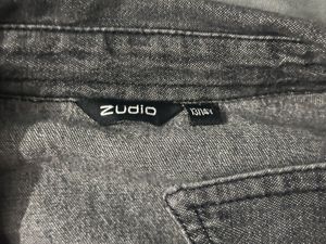 y2k faded grey denim jacket