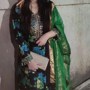 Jashn Ethnic Gown With Duppatta