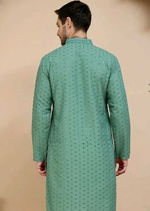 Mint Green Embellished Kurta