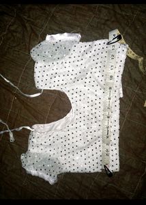 Stiched Blouse And Skirt For Girls