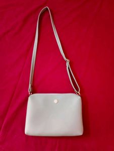 Simple Light Gray Crossbody Bag