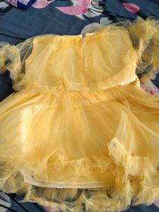 New Dress Yellow Tulle Party
