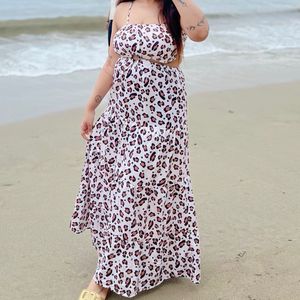 Cutout Animal Print Maci Dress