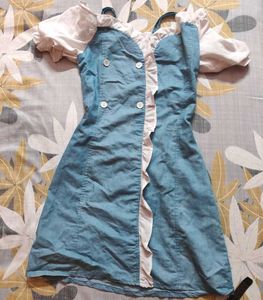 Cute Denim Style Dress