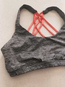 Gray Sports Bra