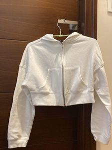 White XXS Crop Jacket