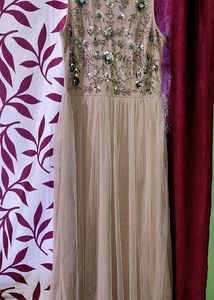Sequin Long Net Gown