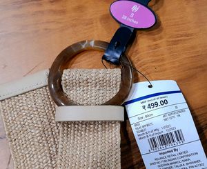 Woven Raffia Belt(beige)