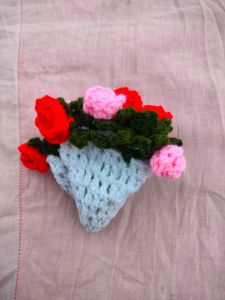 Cute Crochet bouquet coaster ✨🤌