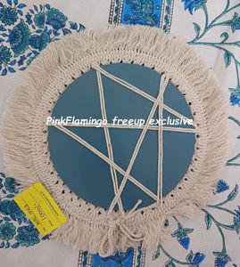 8.5 Inches Macrame Mirror