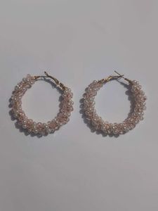 Beaded Hoop Earrings