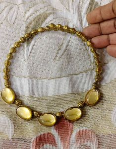 GOLD BEADED NECKLACE