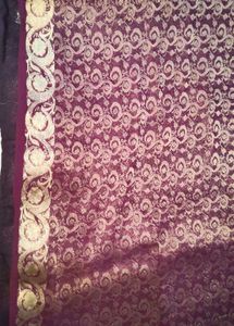 Elegant Purple Banarasi Saree 💗