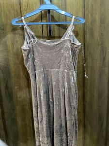 silver velvet dress