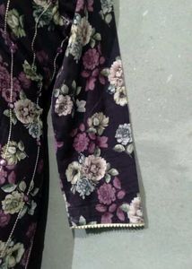 Purple Cotton Salwar Suit