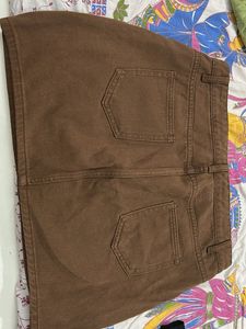 Brown Mini Skirt