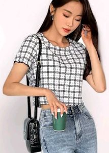 White Crop Tshirt