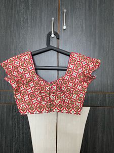 Patterned Readymade Saree Blouse
