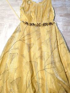 Golden Flower Girl Dress