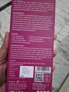 Kojic Clear Brightening Cream