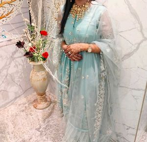 Pakistani customised kurta with pant and dupatta