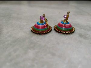 Quilled Handmade Jhumka Earrings Pack Of 5