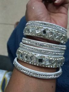 Silver Colour  Bangle Set