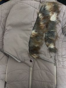 Gray Quilted Jacket