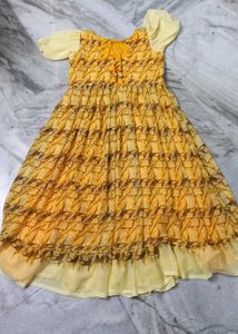 georgette designer frock