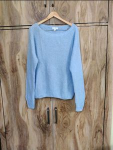 Blue Knit Sweater