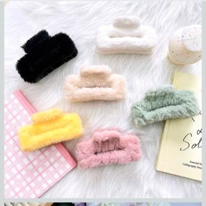 Fluffy Hair Claw Clips - 5 Pack